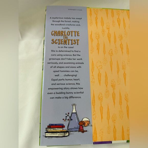 Charlotte the Scientist Finds a Cure Hardcover Book by Camille Andros Bunnies - Picture 3 of 8